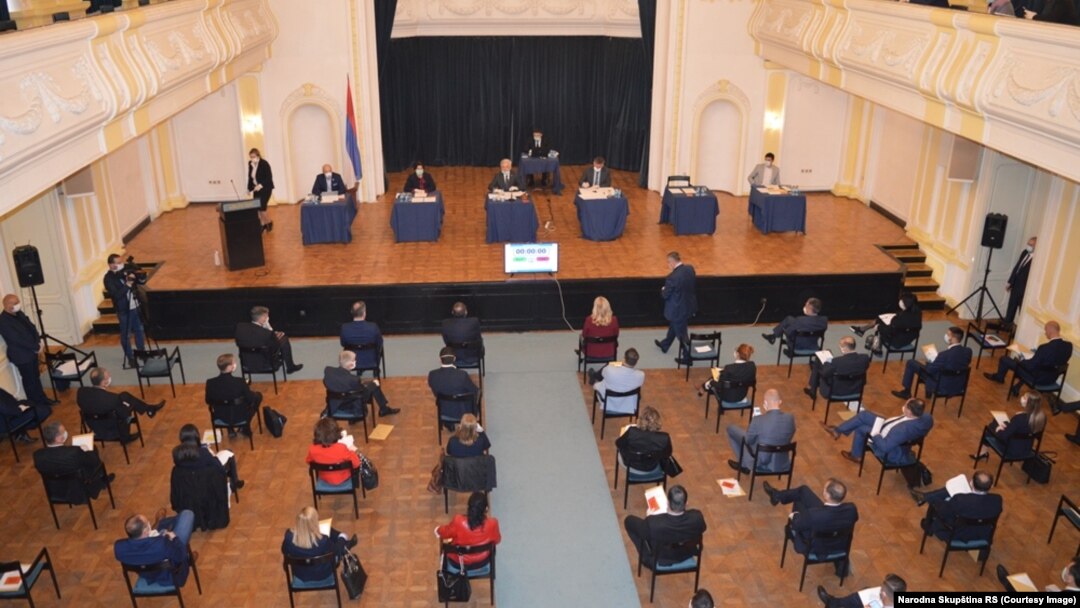 Sjednica Skupštine RS u Banskom dvoru, 28. mart 2020.