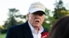 Президент США Дональд Трамп общается с журналистами, 27 апреля 2025 года