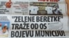 Raspirivanje straha: Naslovna strana Nezavisnih novina